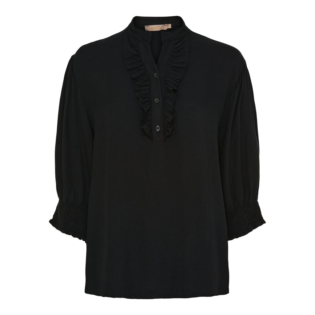 MARTA DU CHATEAU - BLUSE - UNNUR 6317 - SOLID BLACK