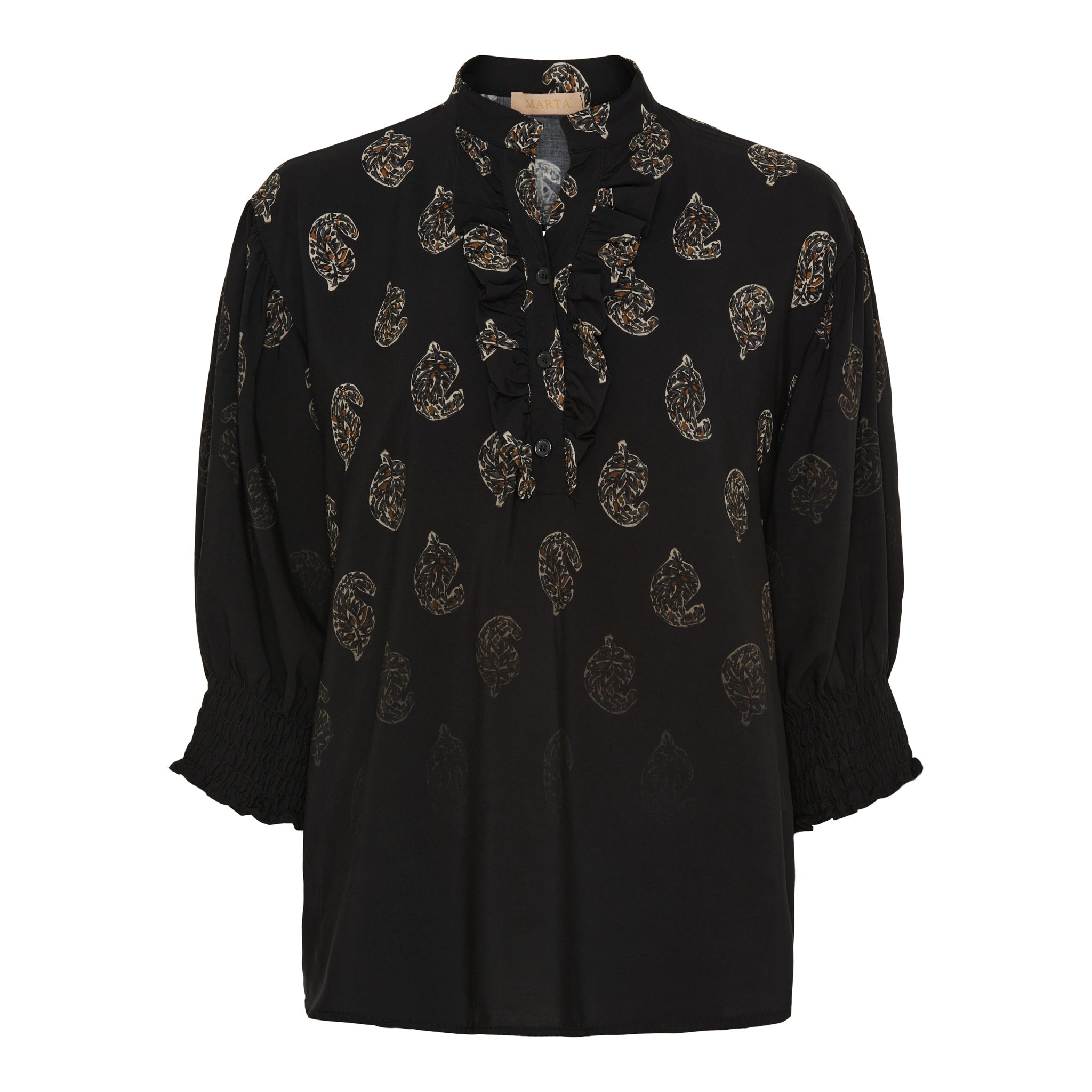 MARTA DU CHATEAU - BLUSE - UNNUR 6317 - 1941TPS BLACK FADED