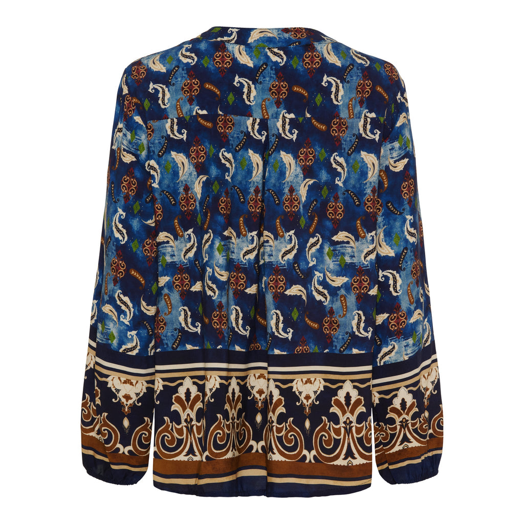MARTA DU CHATEAU - BLUSE - CHRISTELLE 6453 - BLUE SCURO 288TPU