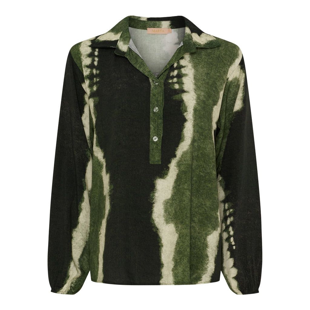 MARTA DU CHATEAU - SKJORTE - LILOU 6528 - MILITARY