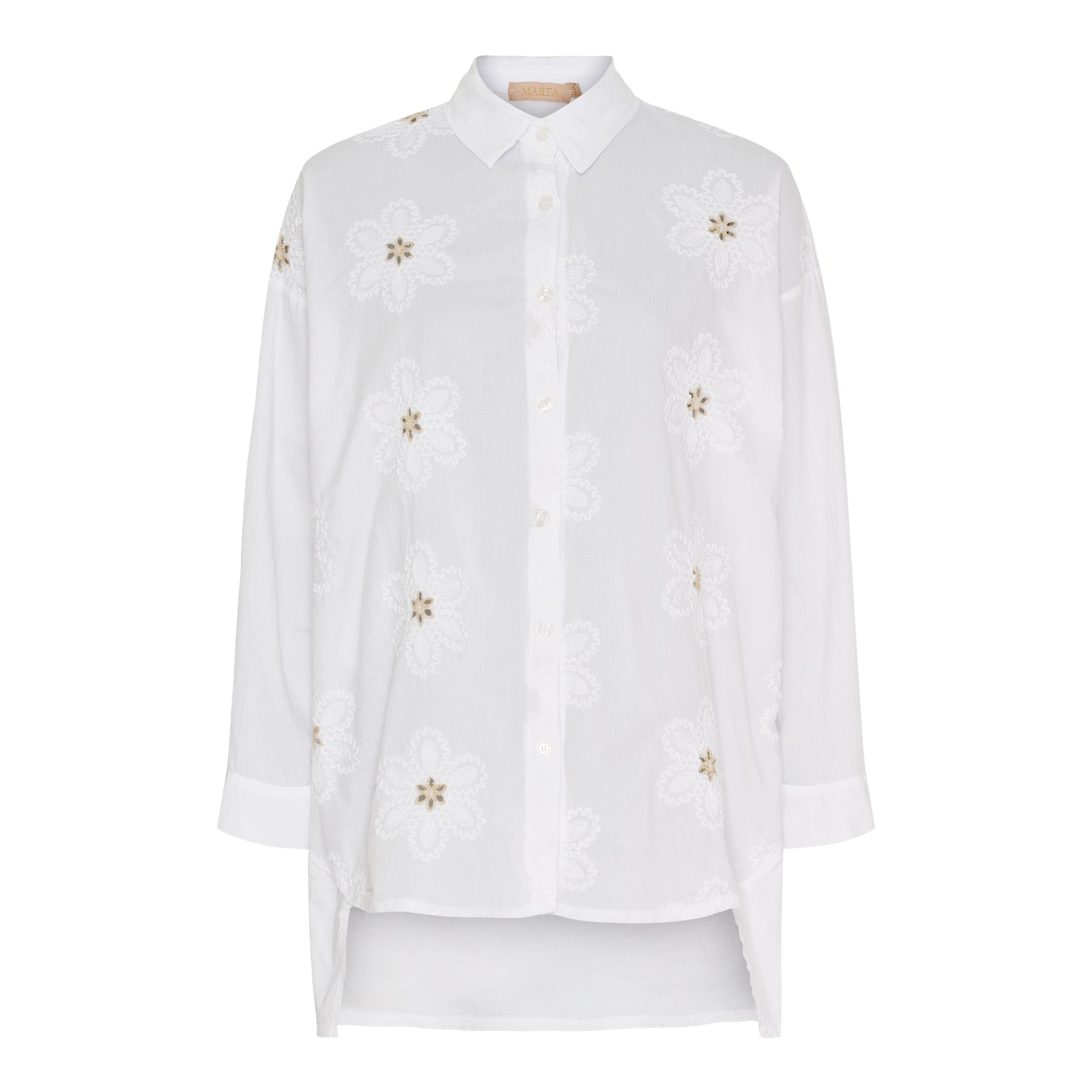 MARTA DU CHATAEU - SKJORTE - MARTHE 6885 - WHITE