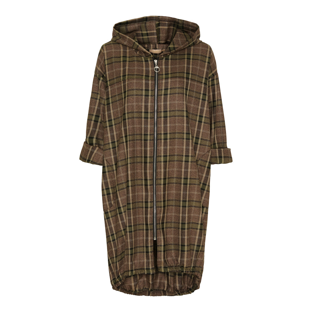 MARTA DU CHATEAU - CARDIGAN - LOLA 69219 - CAMELLO/GREEN