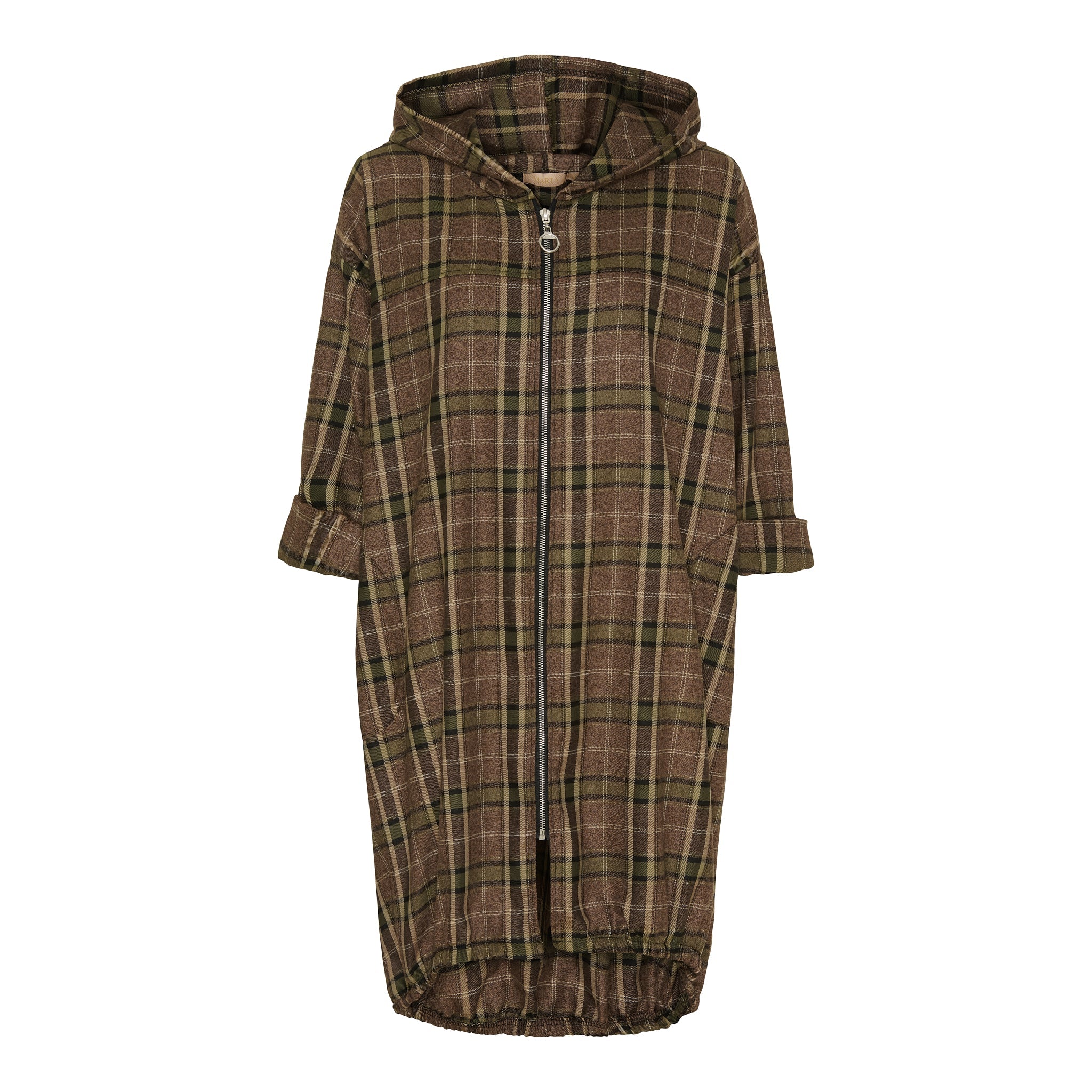 MARTA DU CHATEAU - CARDIGAN - LOLA 69219 - CAMELLO/GREEN