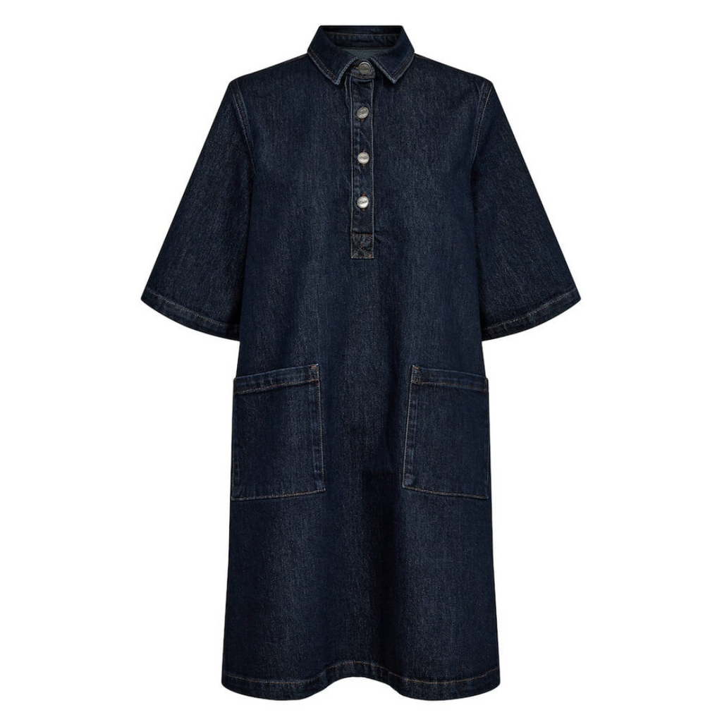 NÜMPH - DENIMKJOLE - LONDON 705192 - DARK BLUE DENIM