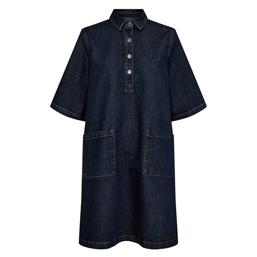 NÜMPH - DENIMKJOLE - LONDON 705192 - DARK BLUE DENIM