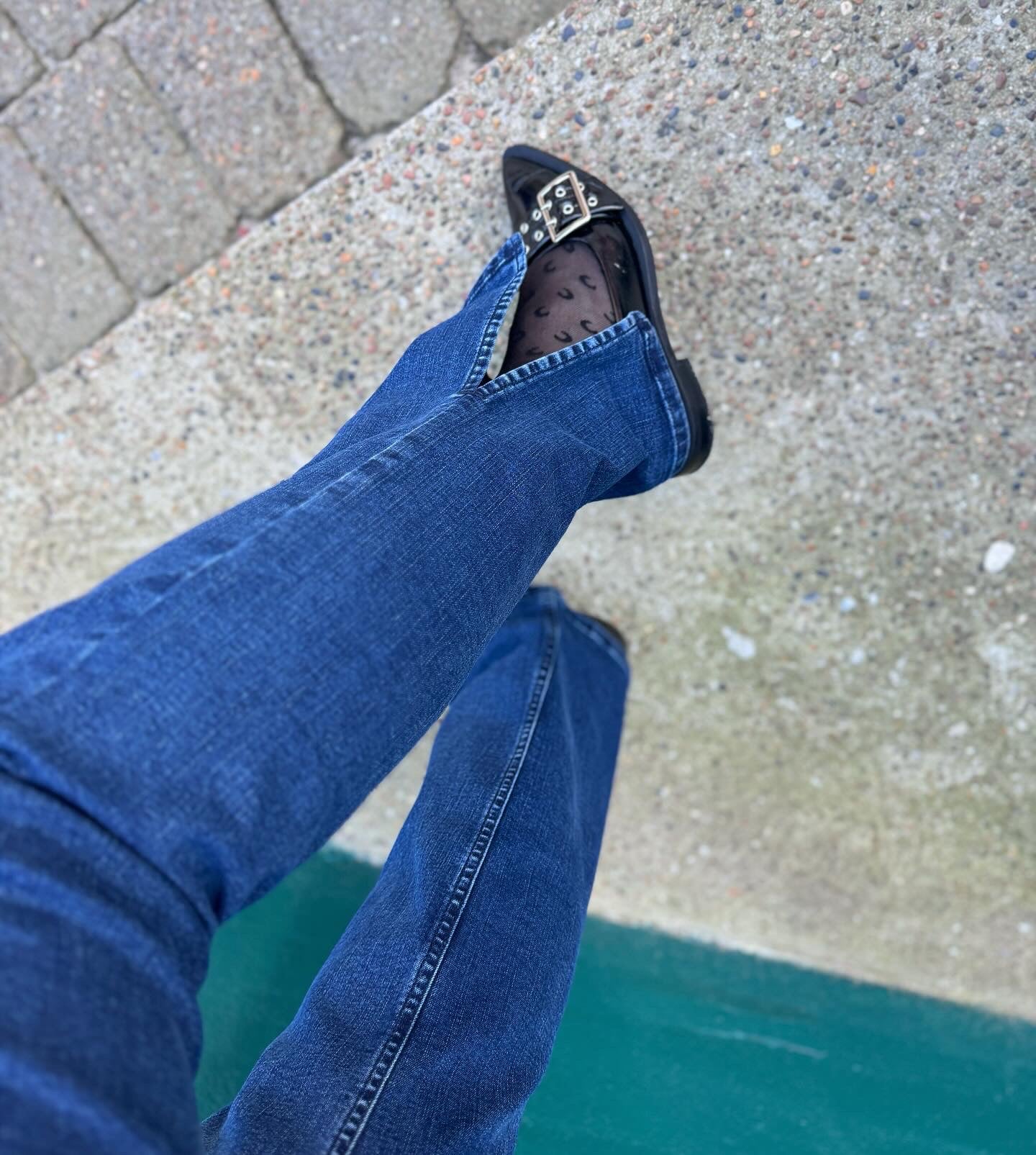 PULZ - JEANS - LIVA STRAIGHT 50206964 - MEDIUM BLUE DENIM