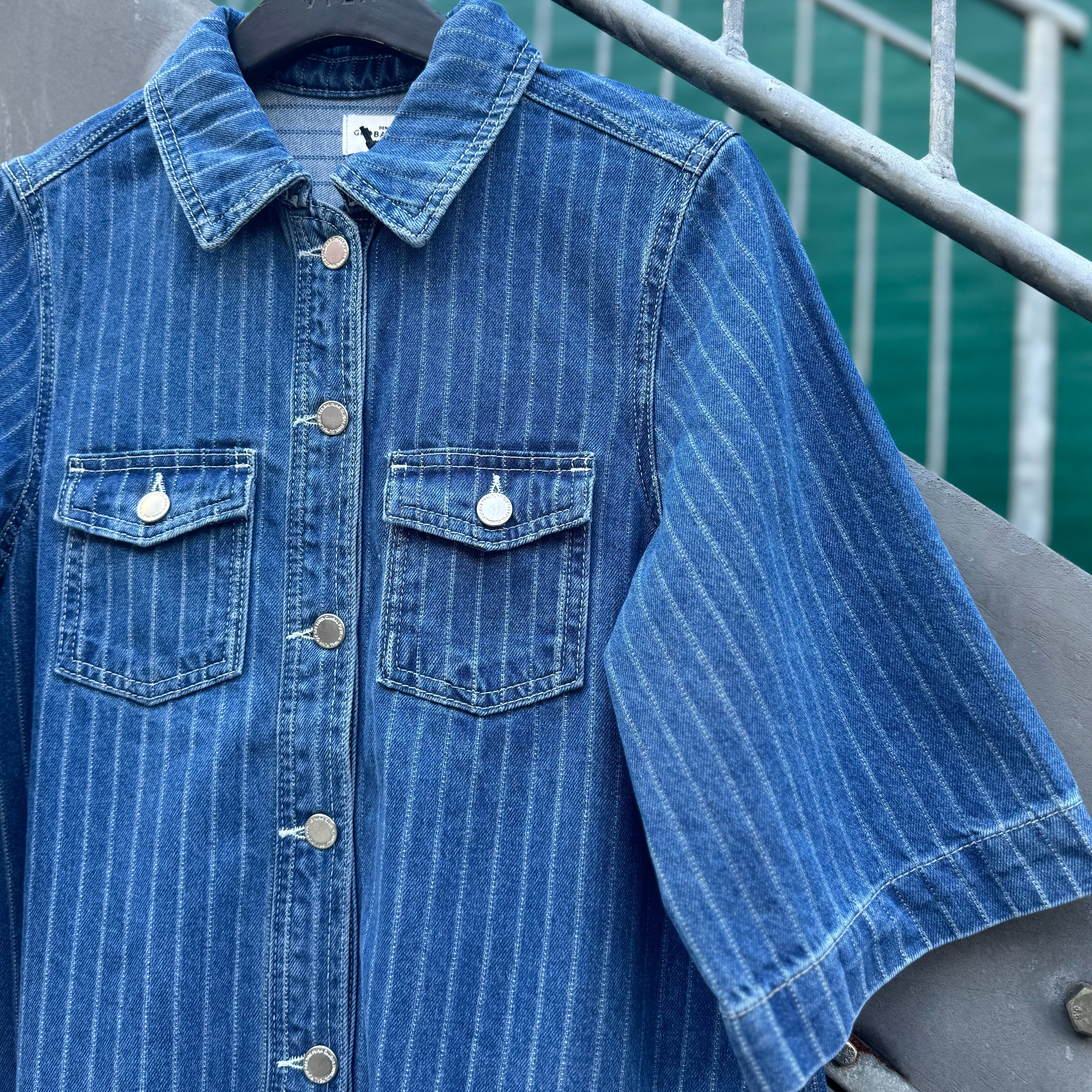 GLOBAL FUNK - KJOLE - MIRA 73378815 - MID BLUE STRIPE