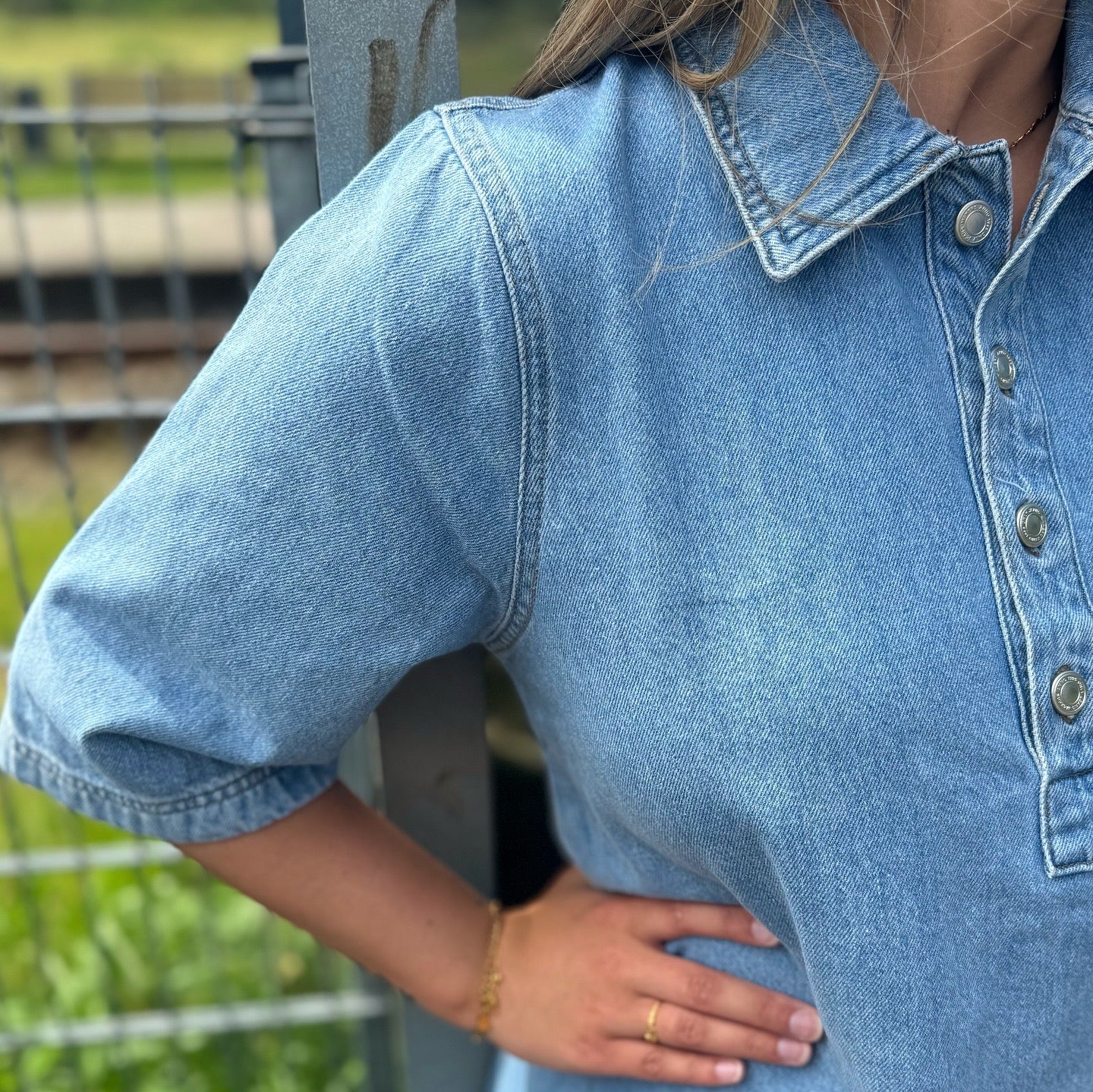 ONLY - DENIMKJOLE - GRY 15335635 - LIGHT BLUE DENIM