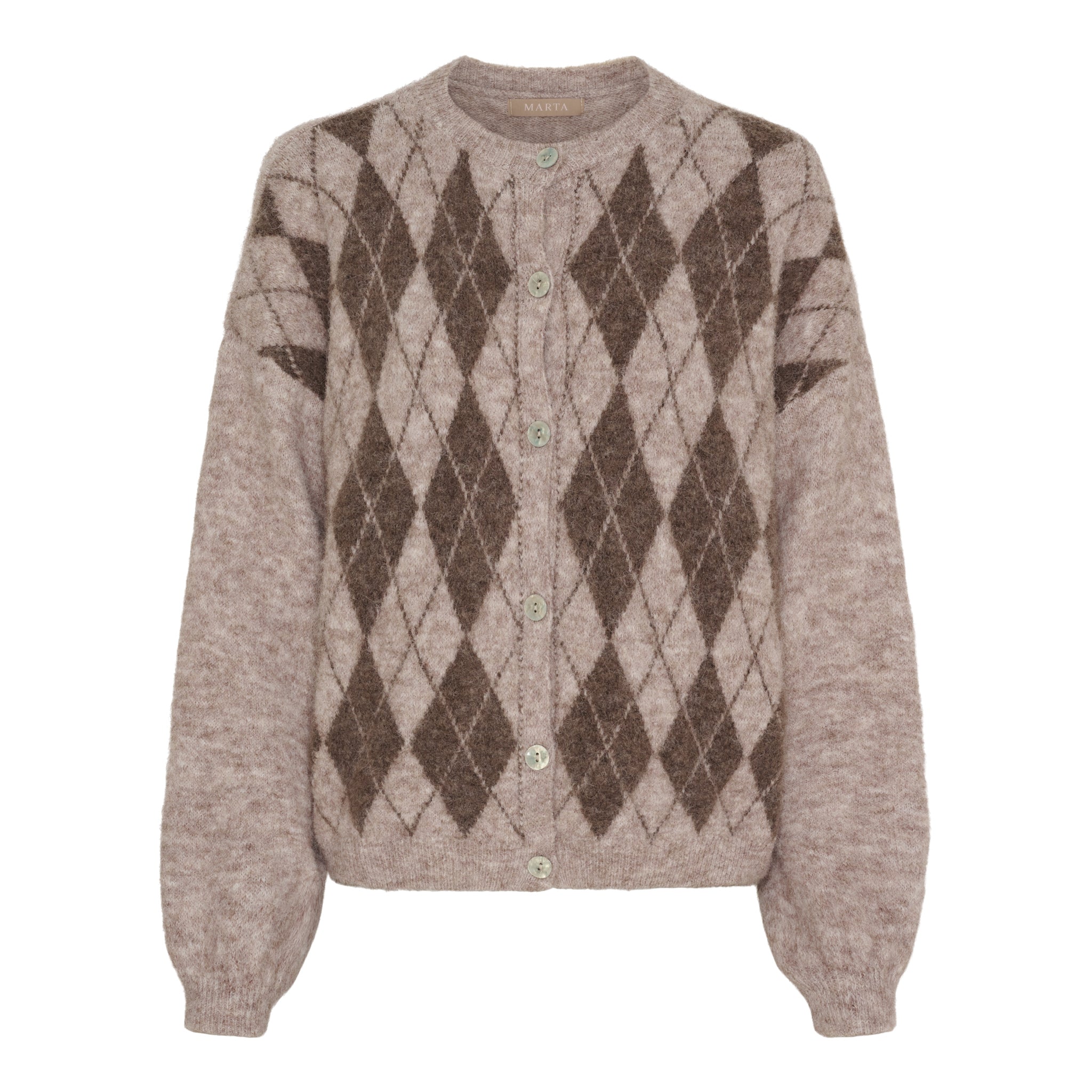 MARTA DU CHATEAU - CARDIGAN - FAITH 8225 - FANGO