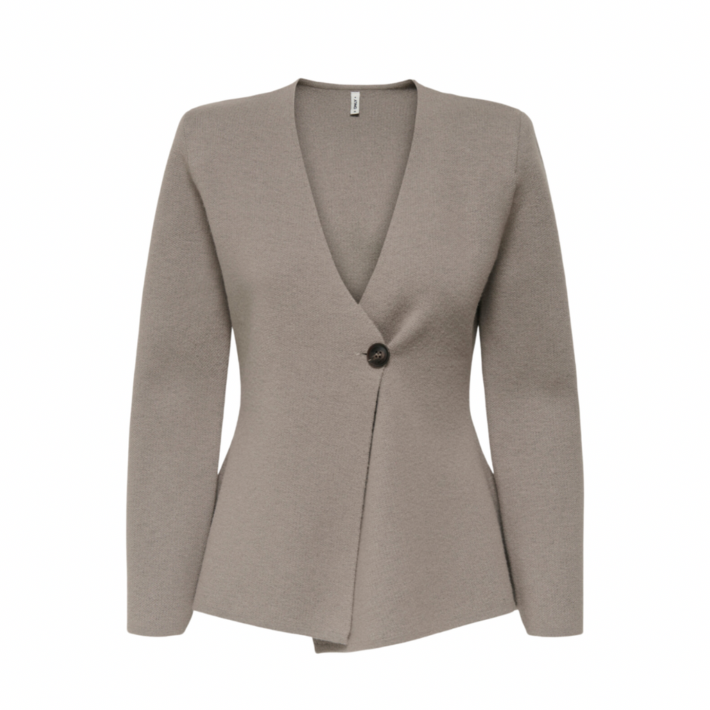 ONLY - CARDIGAN - MYERA ONE BUTTON 15358087 - MOON ROCK MELANGE