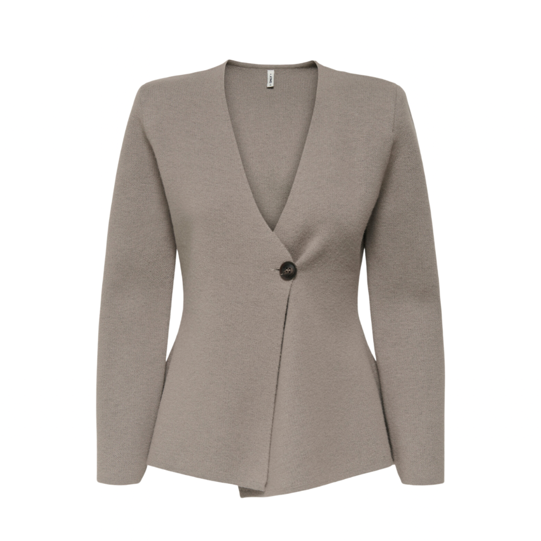 ONLY - CARDIGAN - MYERA ONE BUTTON 15358087 - MOON ROCK MELANGE