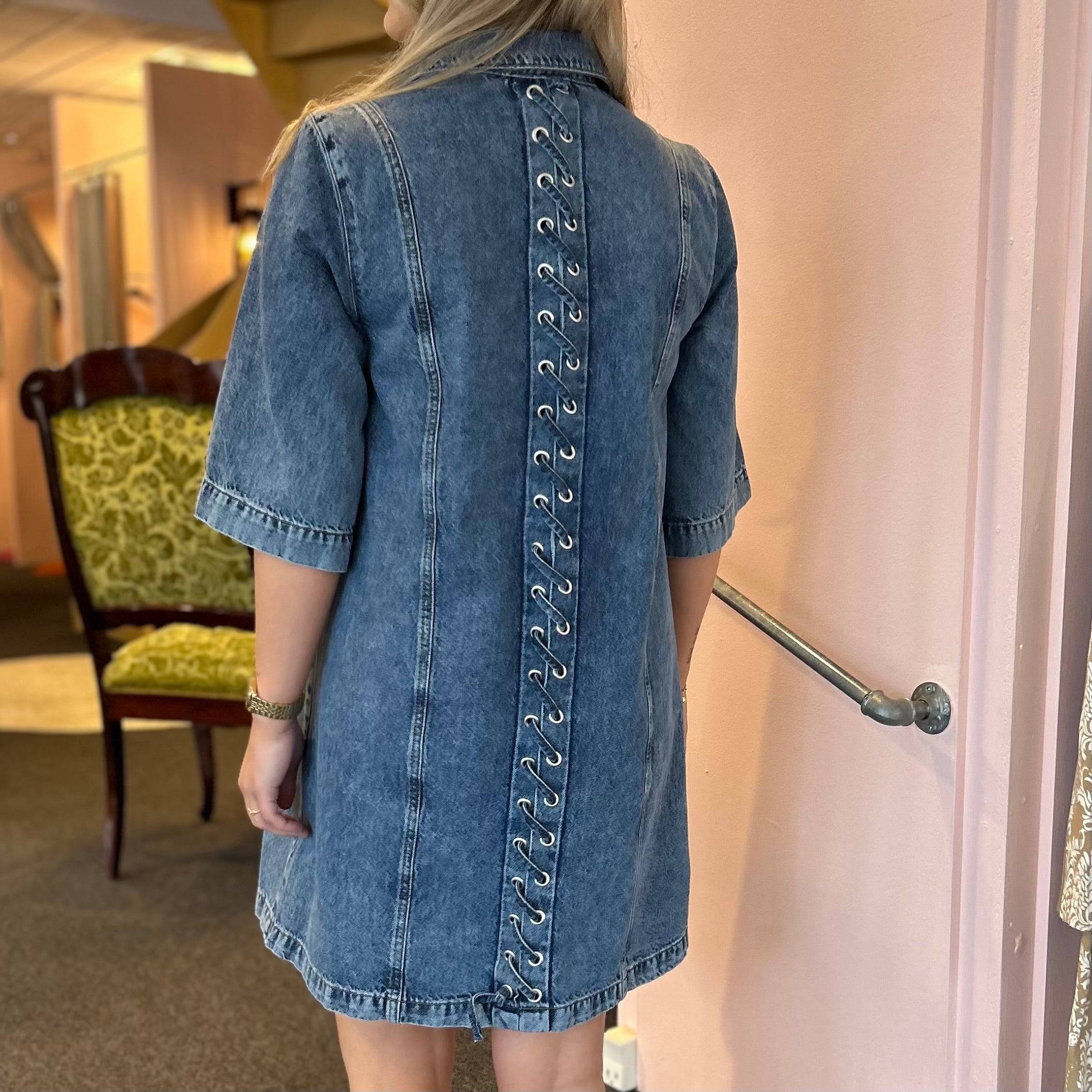 GLOBAL FUNK - DENIMKJOLE - BALAMI 61680152 - MID VINTAGE BLUE