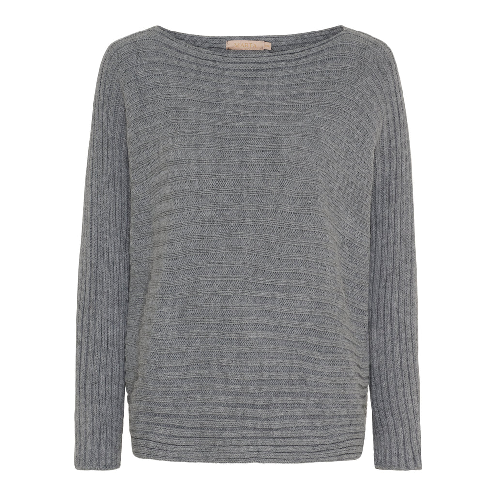 MARTA DU CHATEAU - STRIK SÆT - ERMELINDE 9252 - MEDIUM GREY