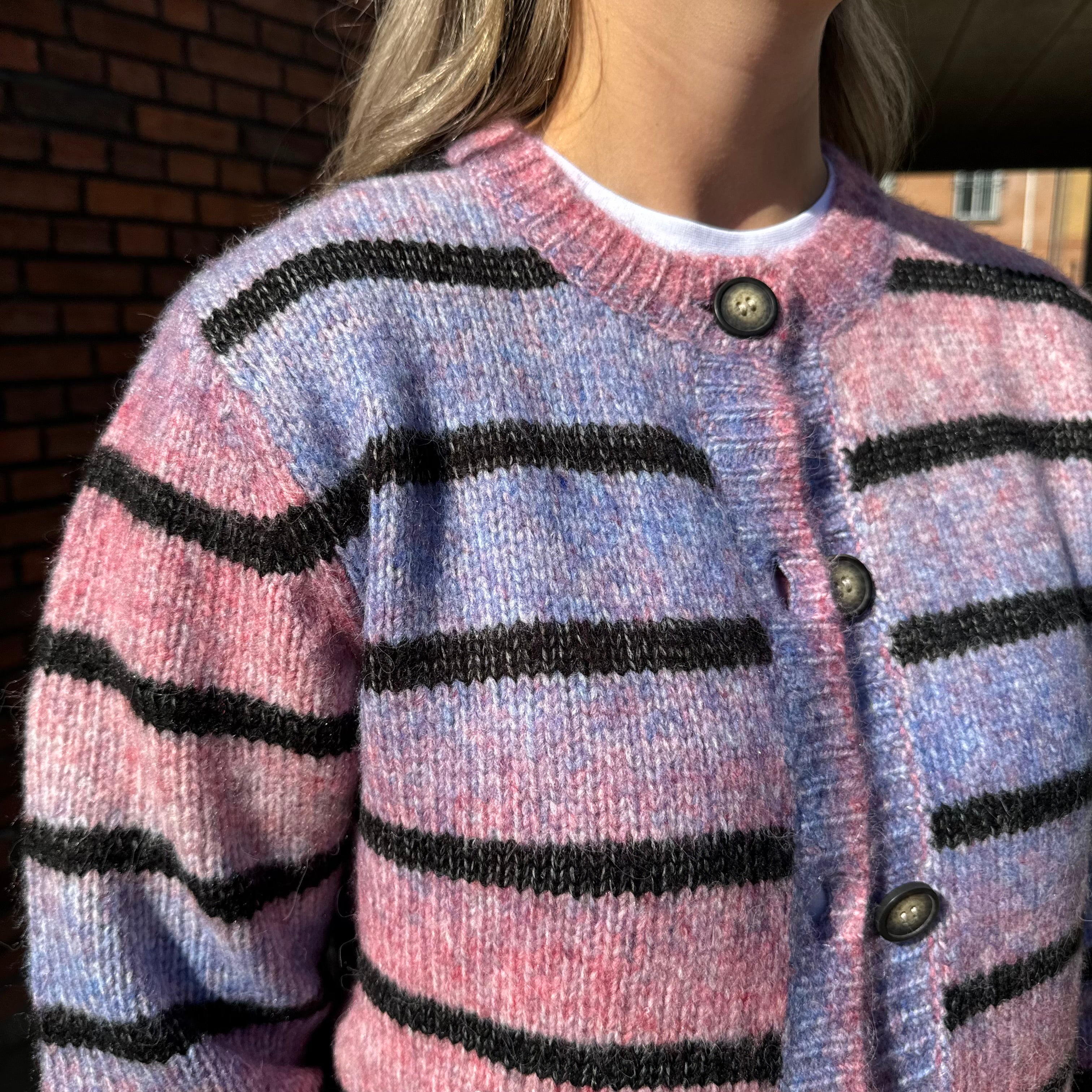 PULZ - CARDIGAN  - MARINA 50208185 - CALYPSO CORAL