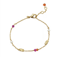 ZEFINA - ARMBÅND -  AMAZONE PINK -FORGYLDT