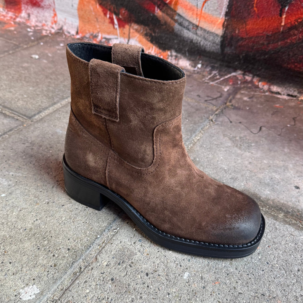 PAVEMENT - STØVLE - JENNY SUEDE 24199 - BROWN SUEDE