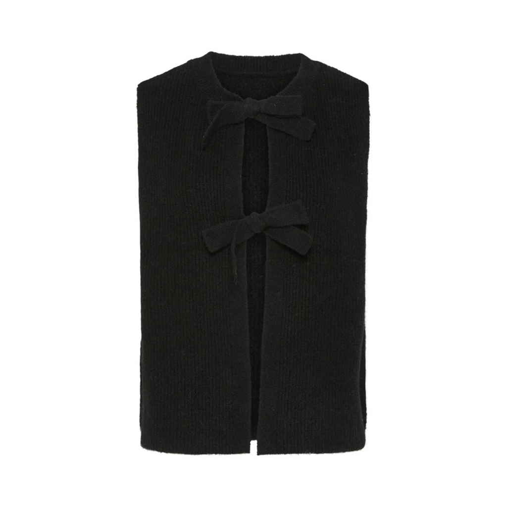 PIECES - VEST - SILLY 17156680 - SORT
