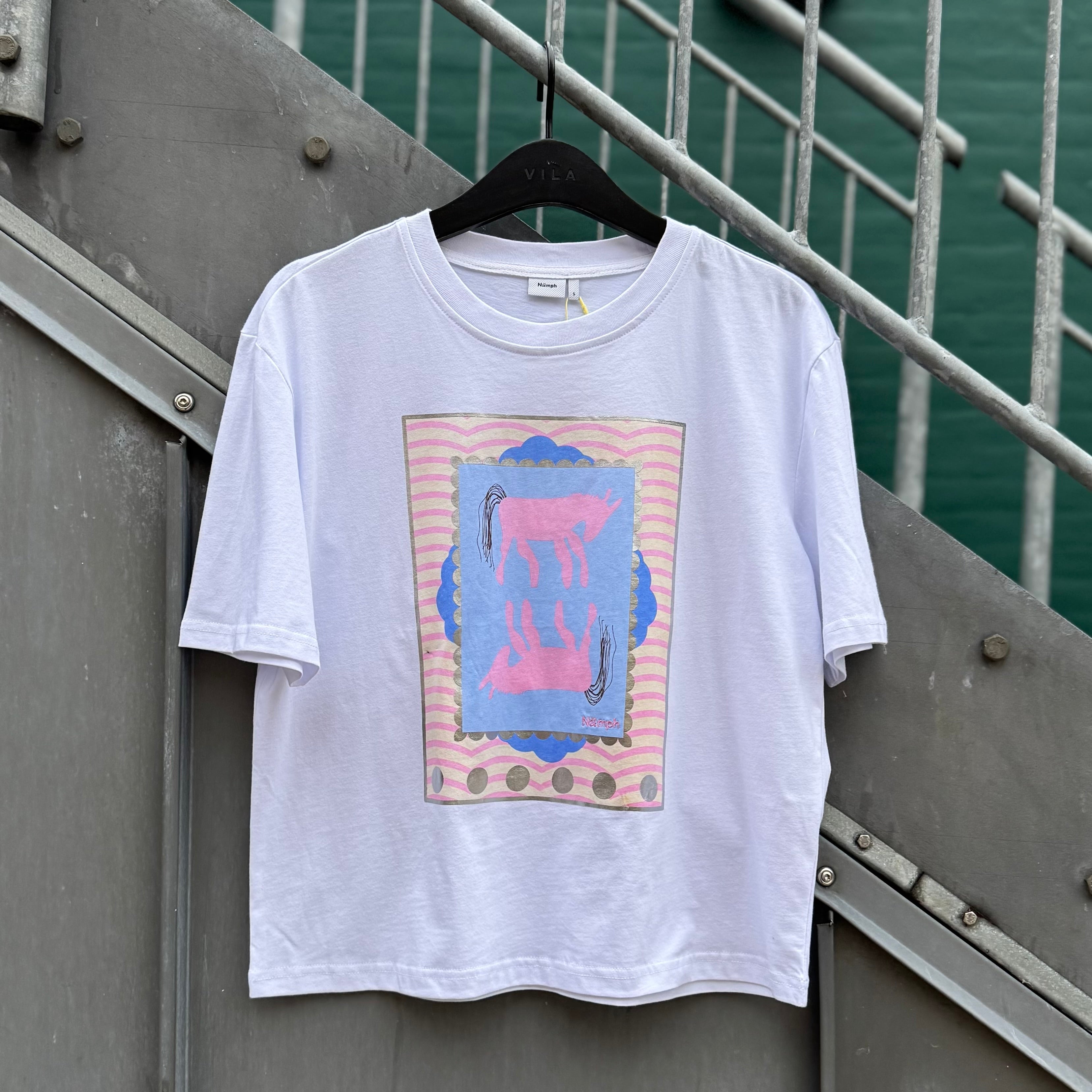 NÜMPH - T-SHIRT - DAYDREAM 705449 - BRIGHT WHITE