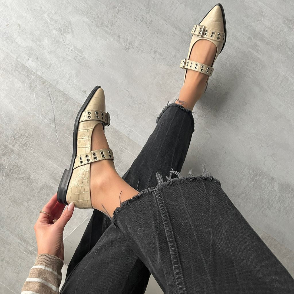 COPENHAGEN SHOES - BALLERINA - FUTURE VIBES CS8327 - BEIGE
