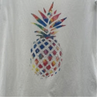 MARTA DU CHATEAU - T-SHIRT - MARIE 1535 - WHITE PINEAPPLE