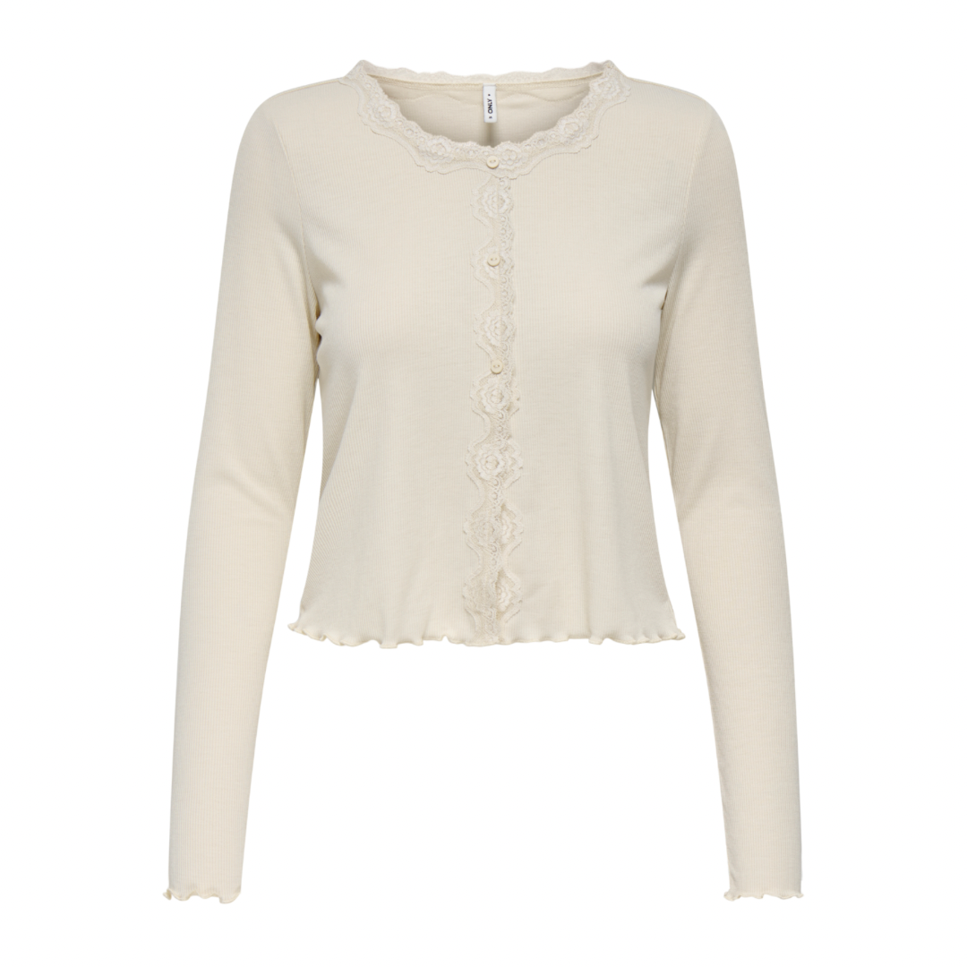 ONLY - CARDIGAN - ENEA LACE 15361331 - BIRCH