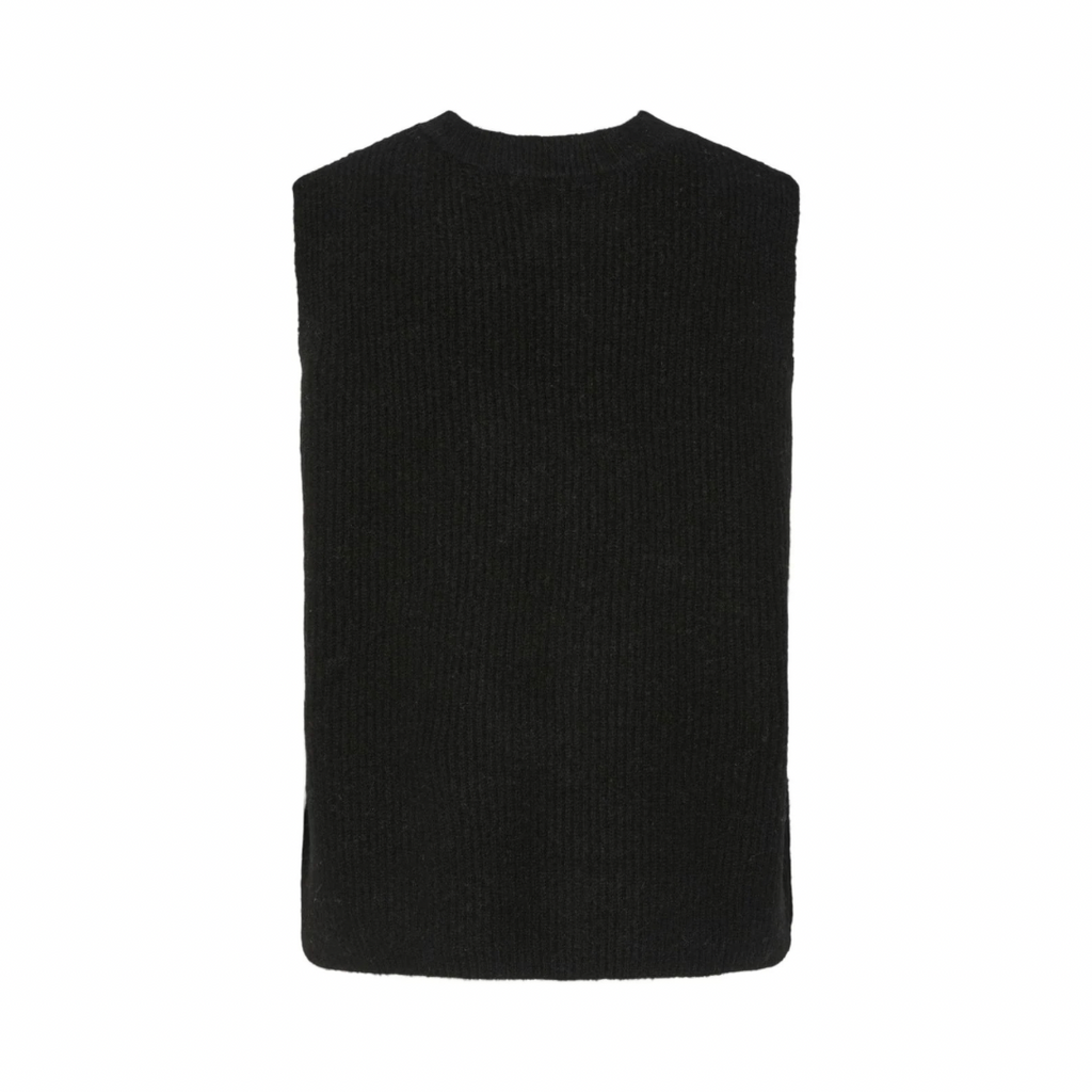 PIECES - VEST - SILLY 17156680 - SORT
