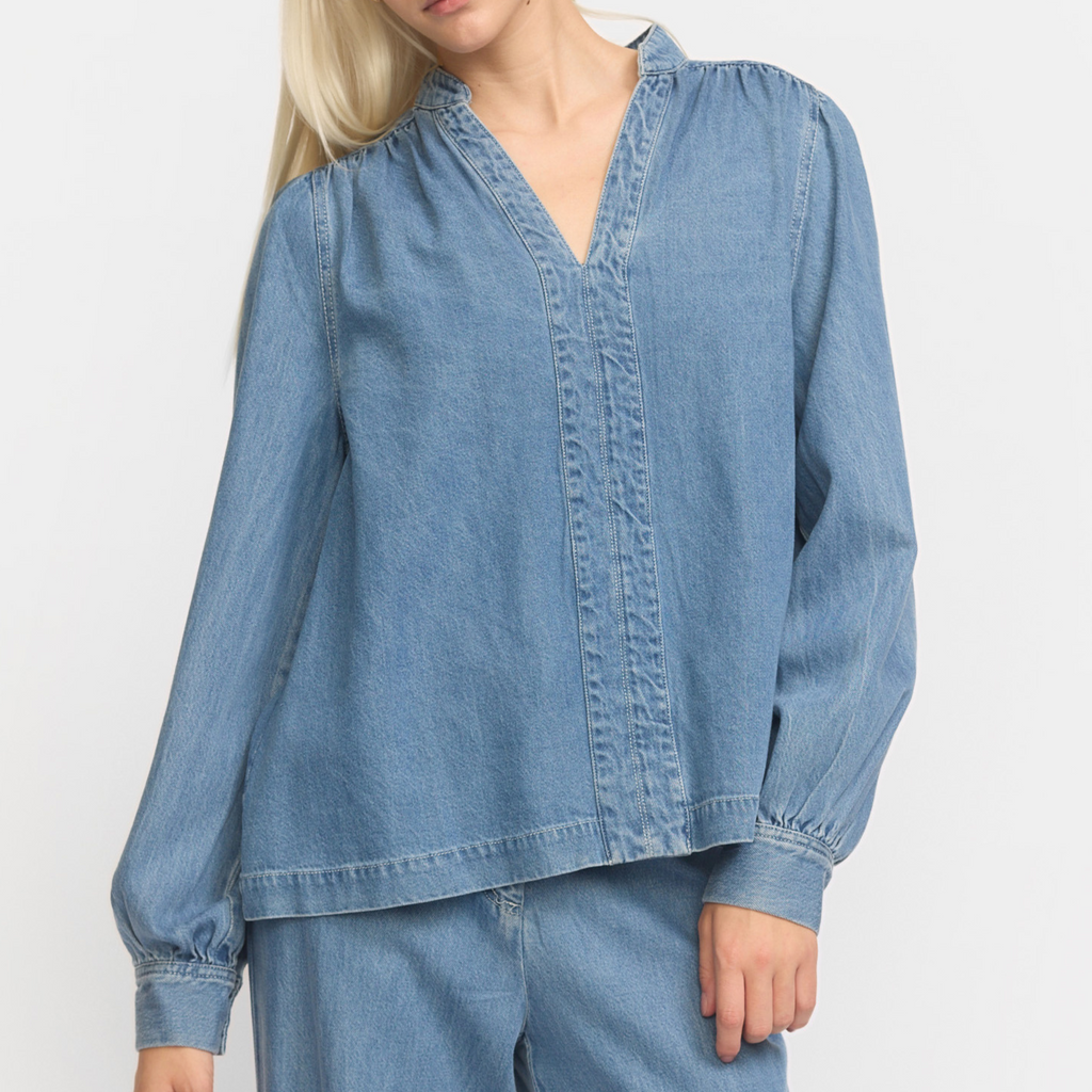 SOFT REBELS - BLUSE - CHRISTY SR225-806 - GREYISH LIGHT BLUE