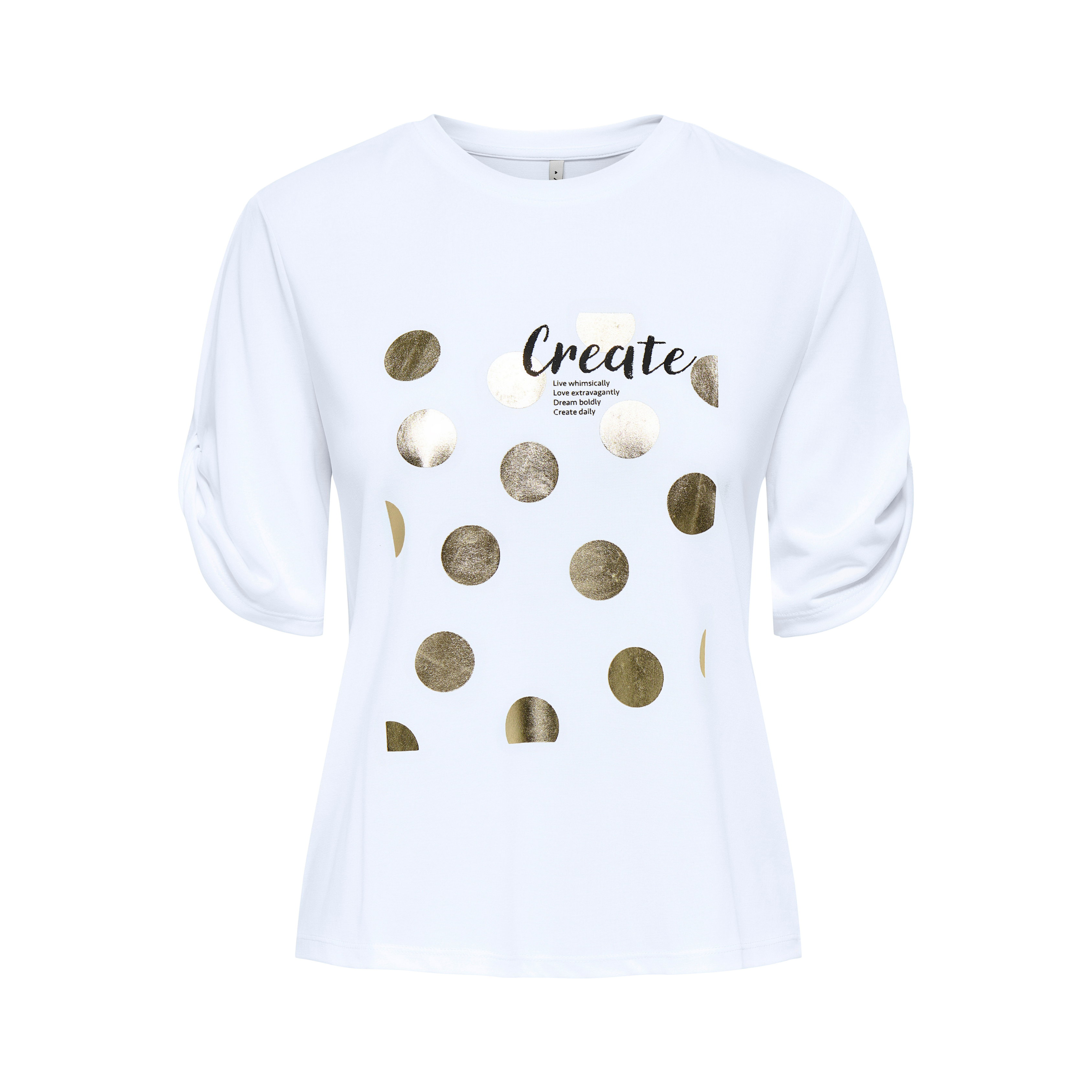 ONLY - T-SHIRT - FREE LIFE 15349921 - BRIGHT WHITE/CREATE