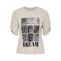 ONLY - T-SHIRT - FREE LIFE 15349921 - PUMICE STONE/DREAM