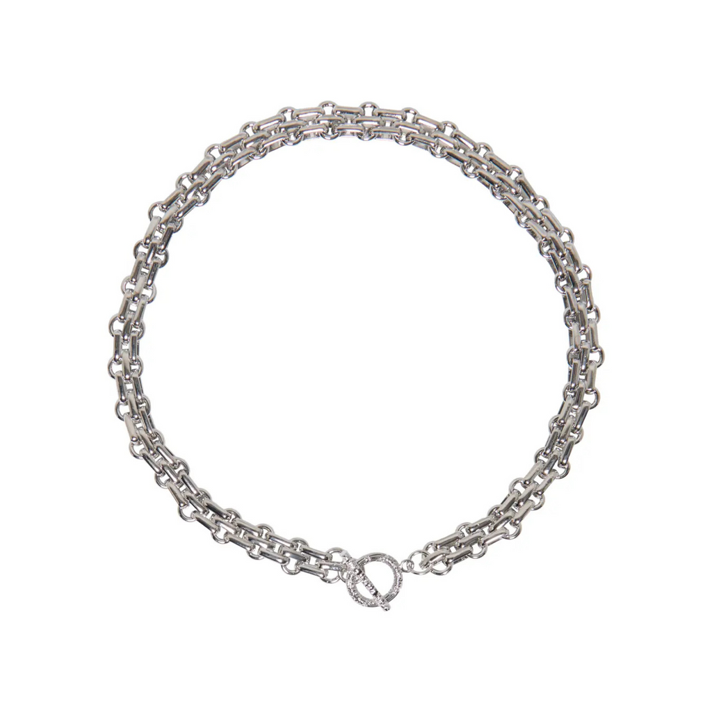 ONLY - HALSKÆDE - RIKKA CHUNKY 15371768 - SØLVFARVET