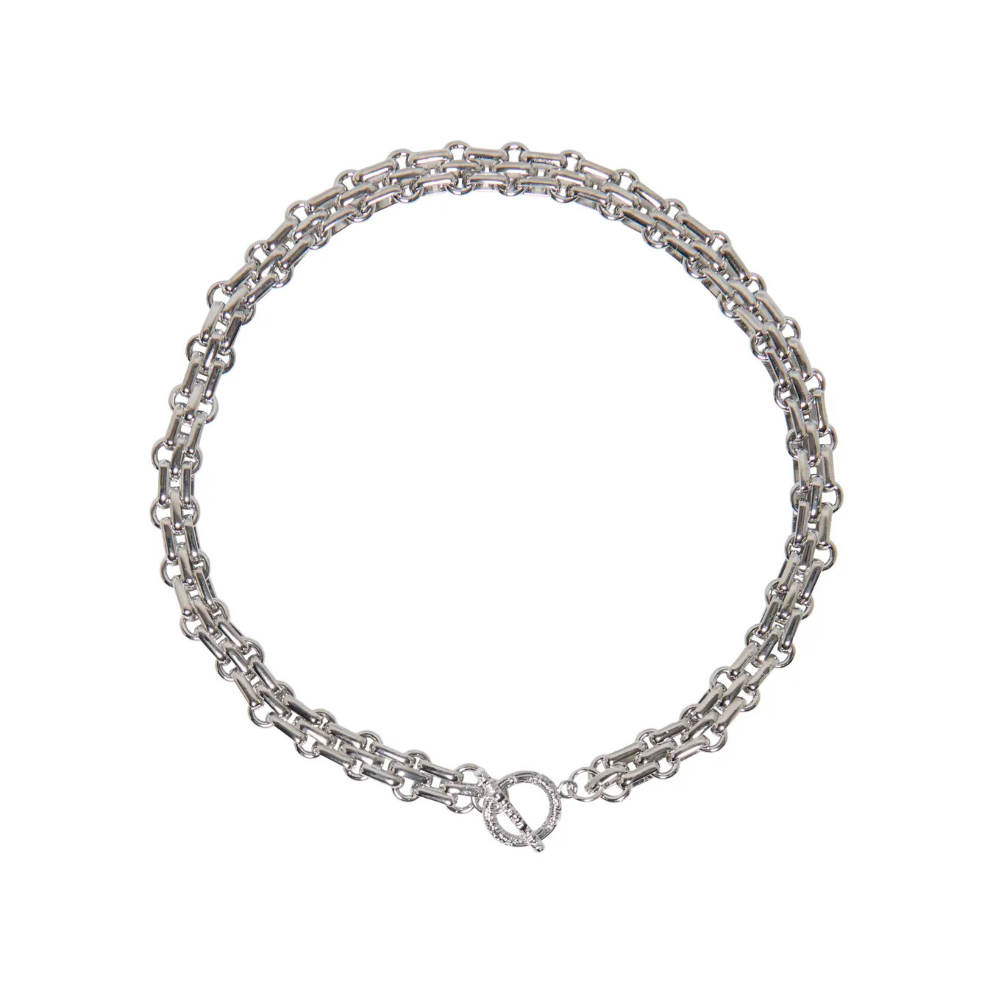 ONLY - HALSKÆDE - RIKKA CHUNKY 15371768 - SØLVFARVET