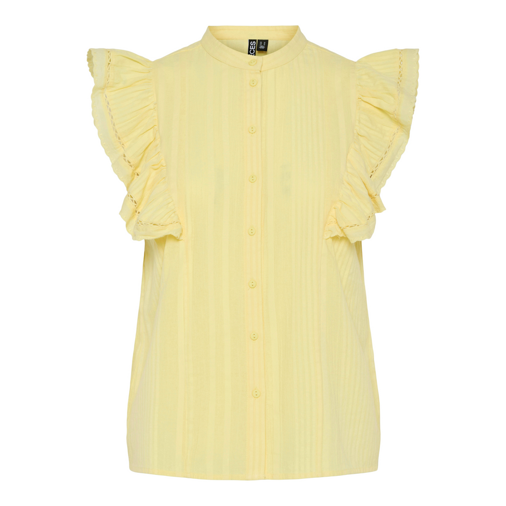 PIECES - TOP - SIKKA 17156363 - PALE BANANA