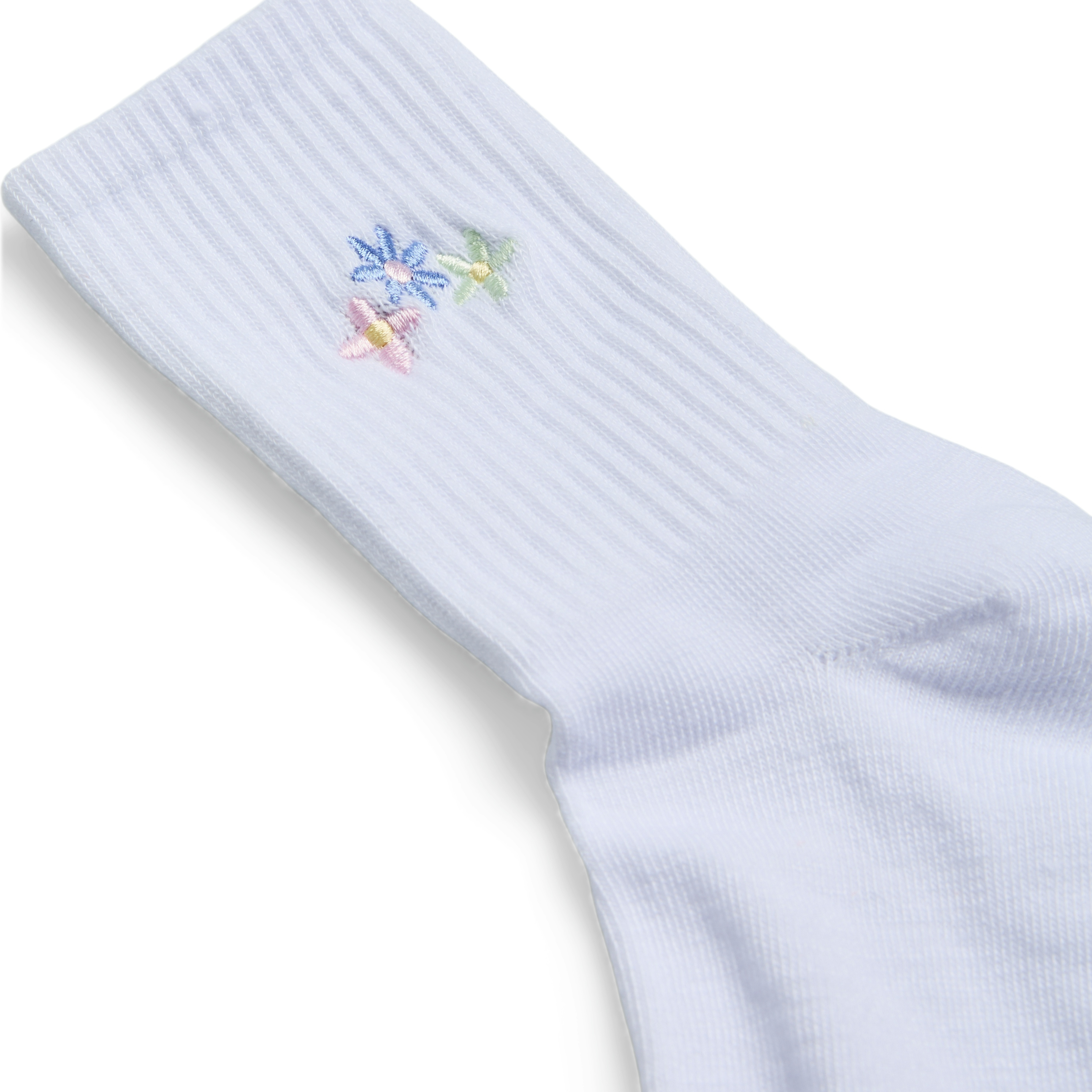 PIECES - STRØMPE - MOLLY EMBROIDERY 17161481 - THREE FLOWERS