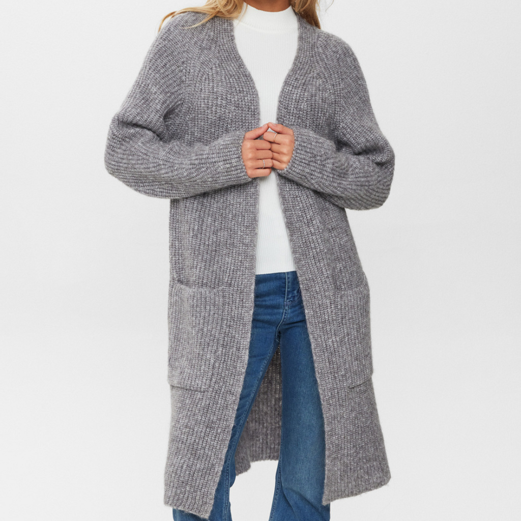NÜMPH - CARDIGAN - ZINDI 703357 - STORM FRONT MELANGE