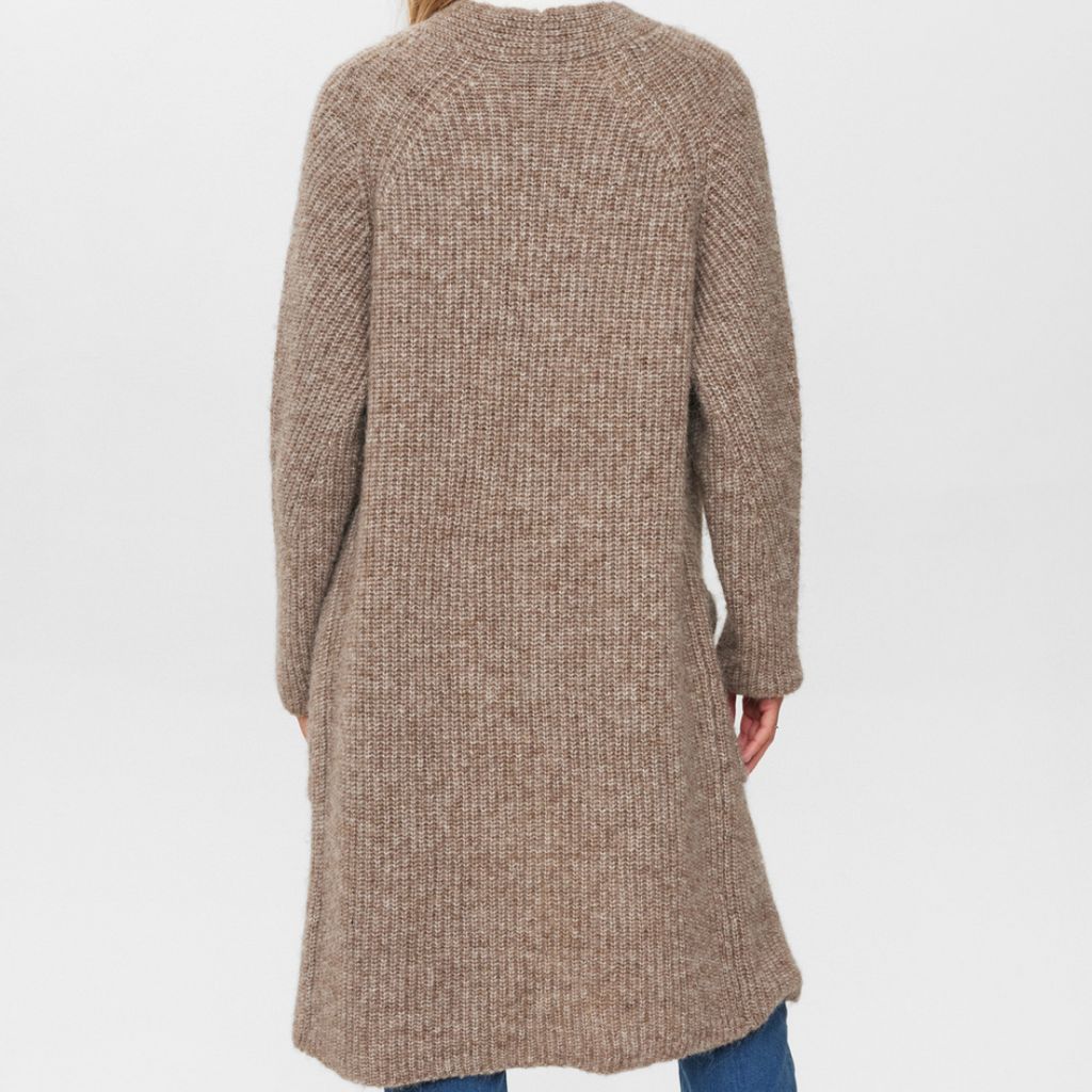 NÜMPH - CARDIGAN - ZINDI 703357 - FOSSIL MELANGE