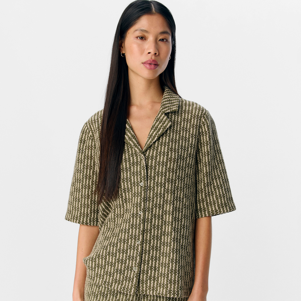 OBJECT - SKJORTE - ISJA 23046753 - CAPULET OLIVE/SANDSHELL