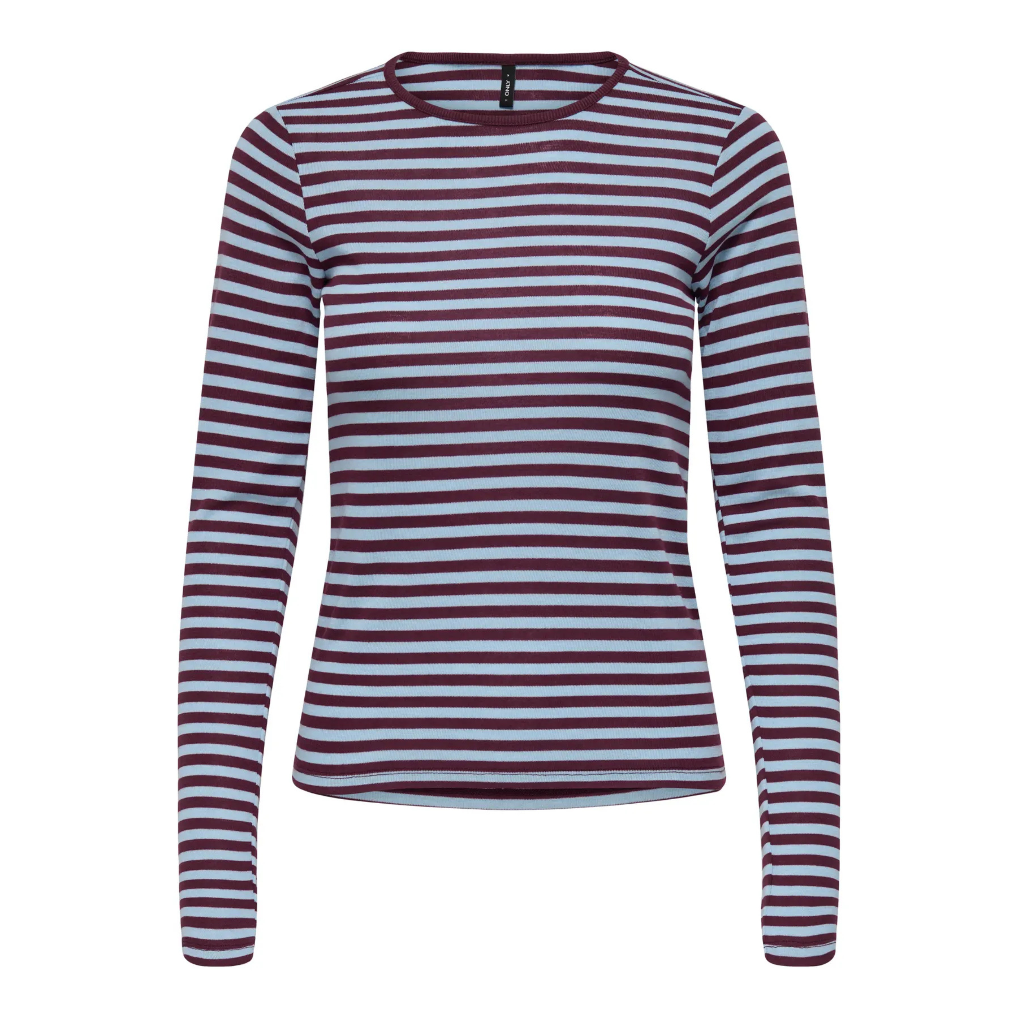 ONLY - BLUSE - ELLI RIB 15375353 - CASHMERE BLUE/CABERNET STRIPES