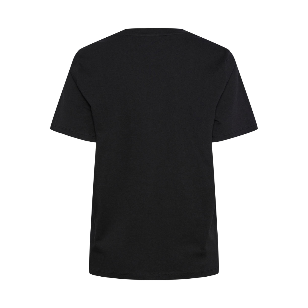PIECES - T-SHIRT - RIA SOLID 17140802 - SORT