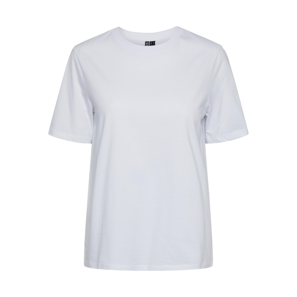 PIECES - T-SHIRT - RIA SOLID 17140802 - BRIGHT WHITE