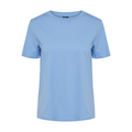 PIECES - T-SHIRT - RIA SOLID 17140802 - VISTA BLUE