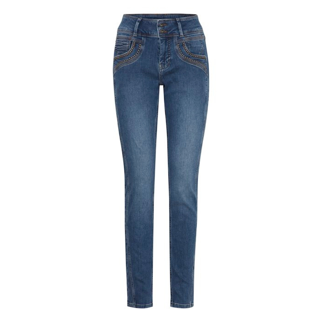PULZ JEANS - JEANS - STACIA 50207720 - MEDIUM BLUE