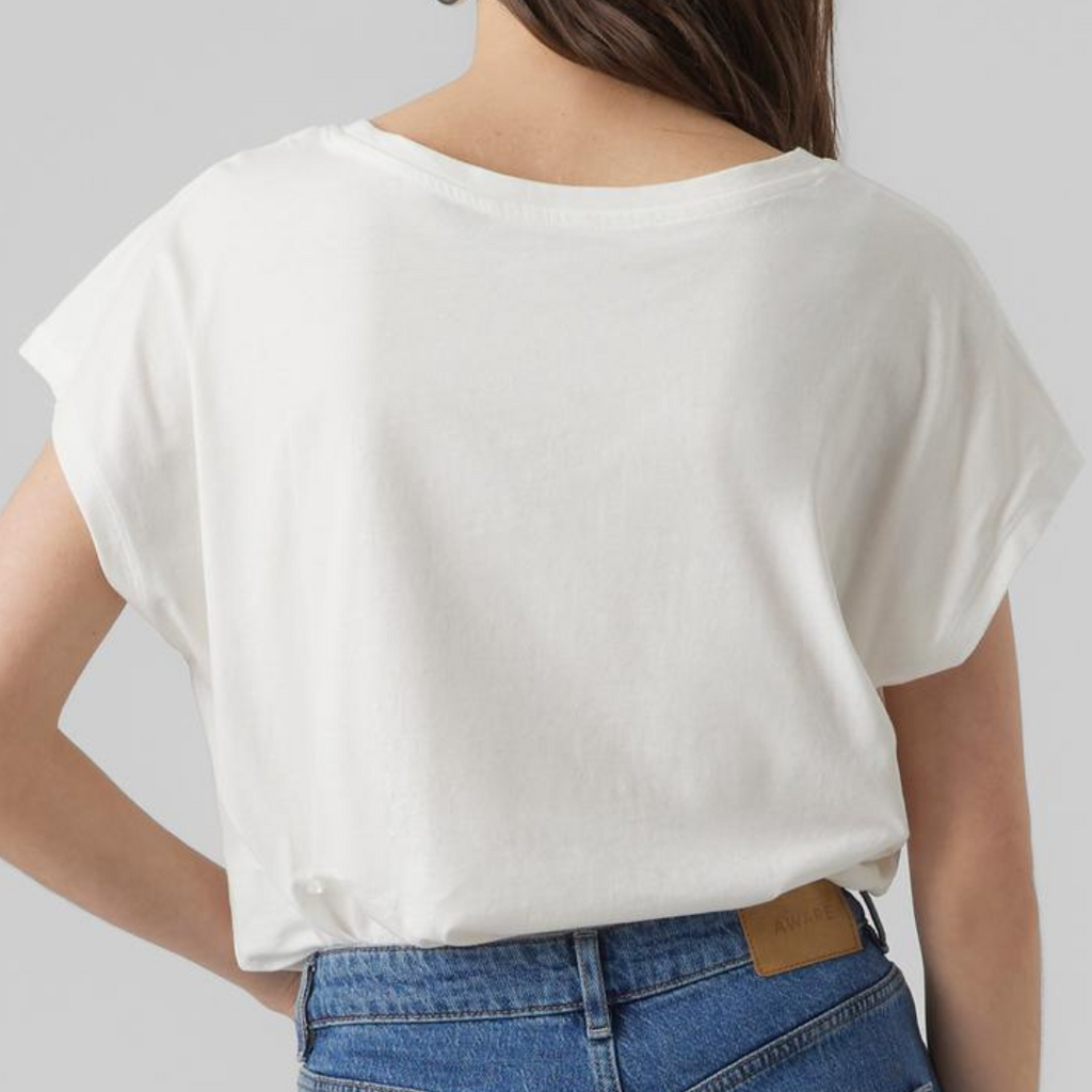 VERO MODA - T-SHIRT - PIA 10286296 - SNOW WHITE