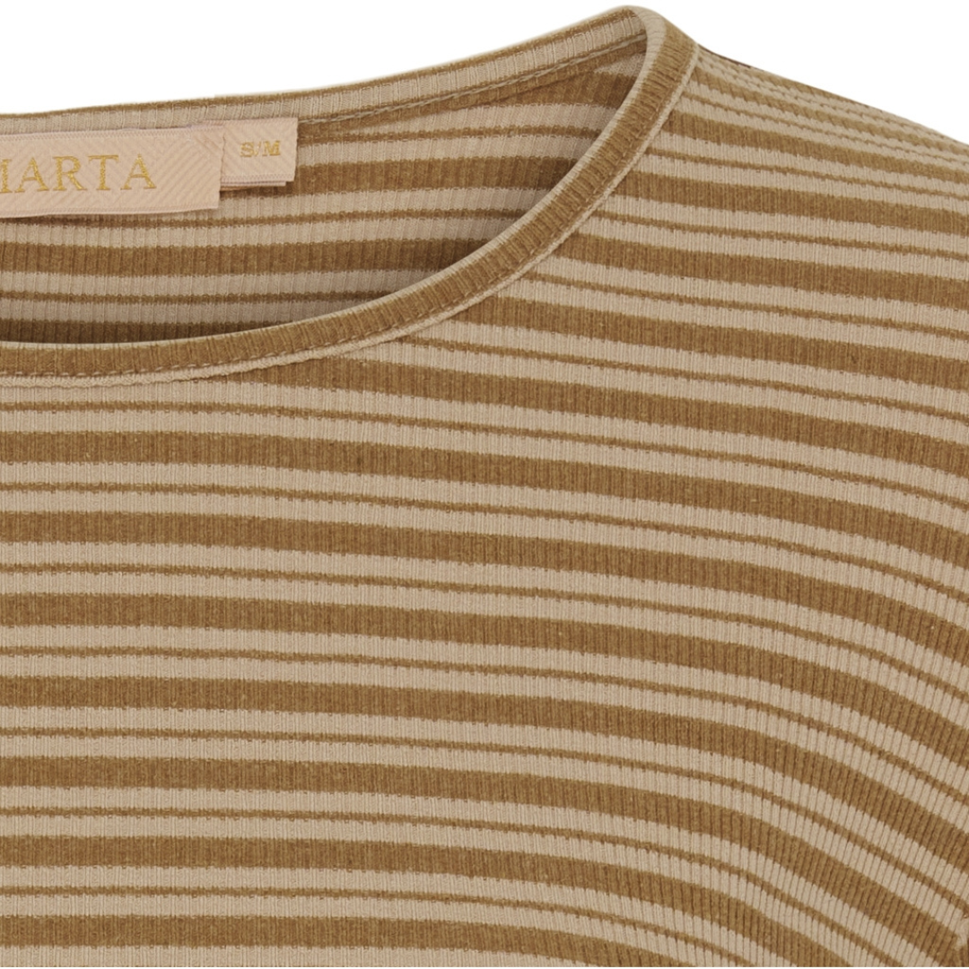 MARTA DU CHATEAU - BLUSE - NOEMIE 6546 - CAMELLO/BEIGE
