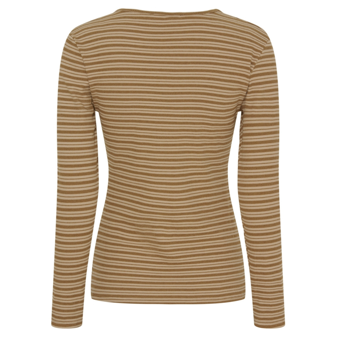 MARTA DU CHATEAU - BLUSE - NOEMIE 6546 - CAMELLO/BEIGE
