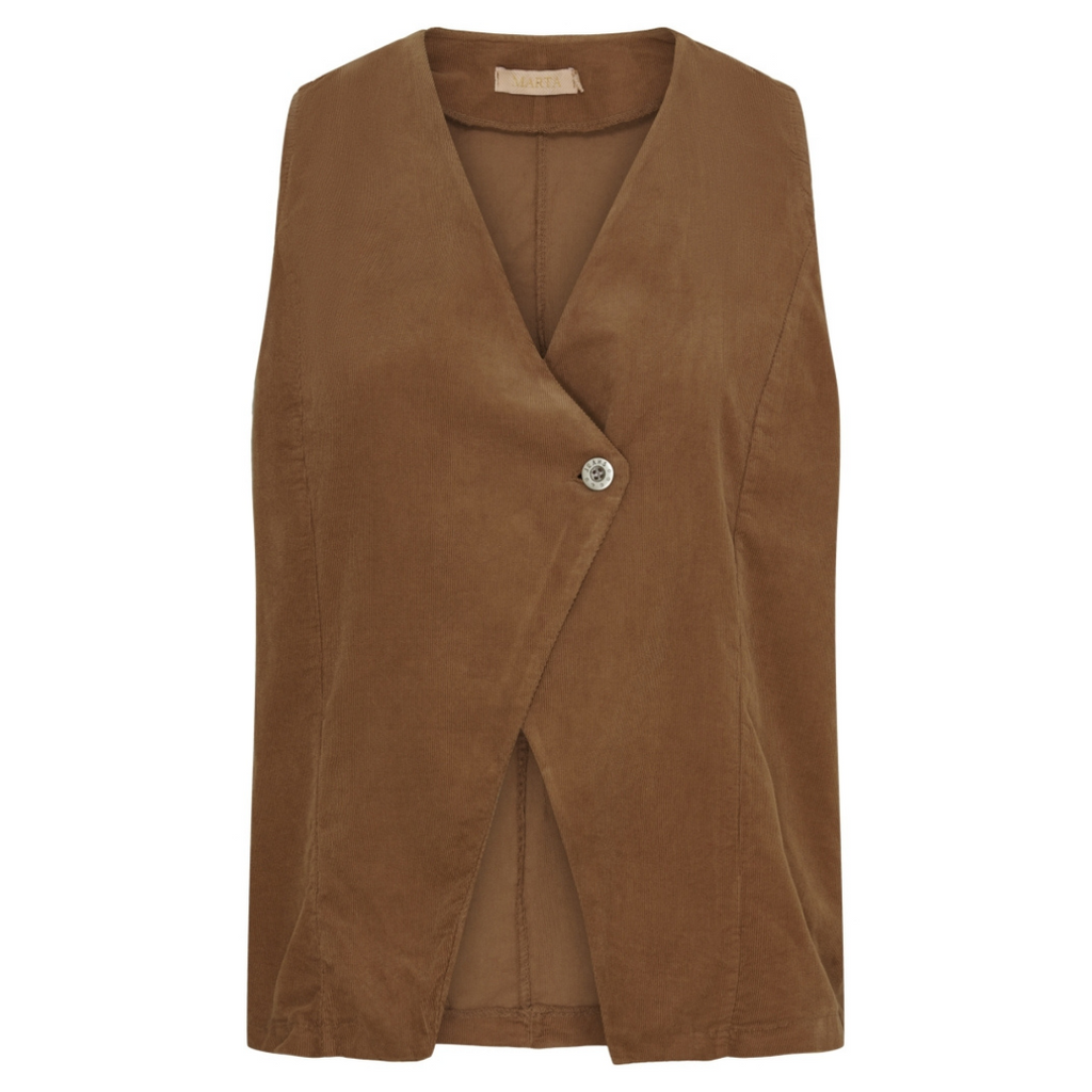 MARTA DU CHATEAU - VEST - HORTENSE 86188 - DARK CAMEL