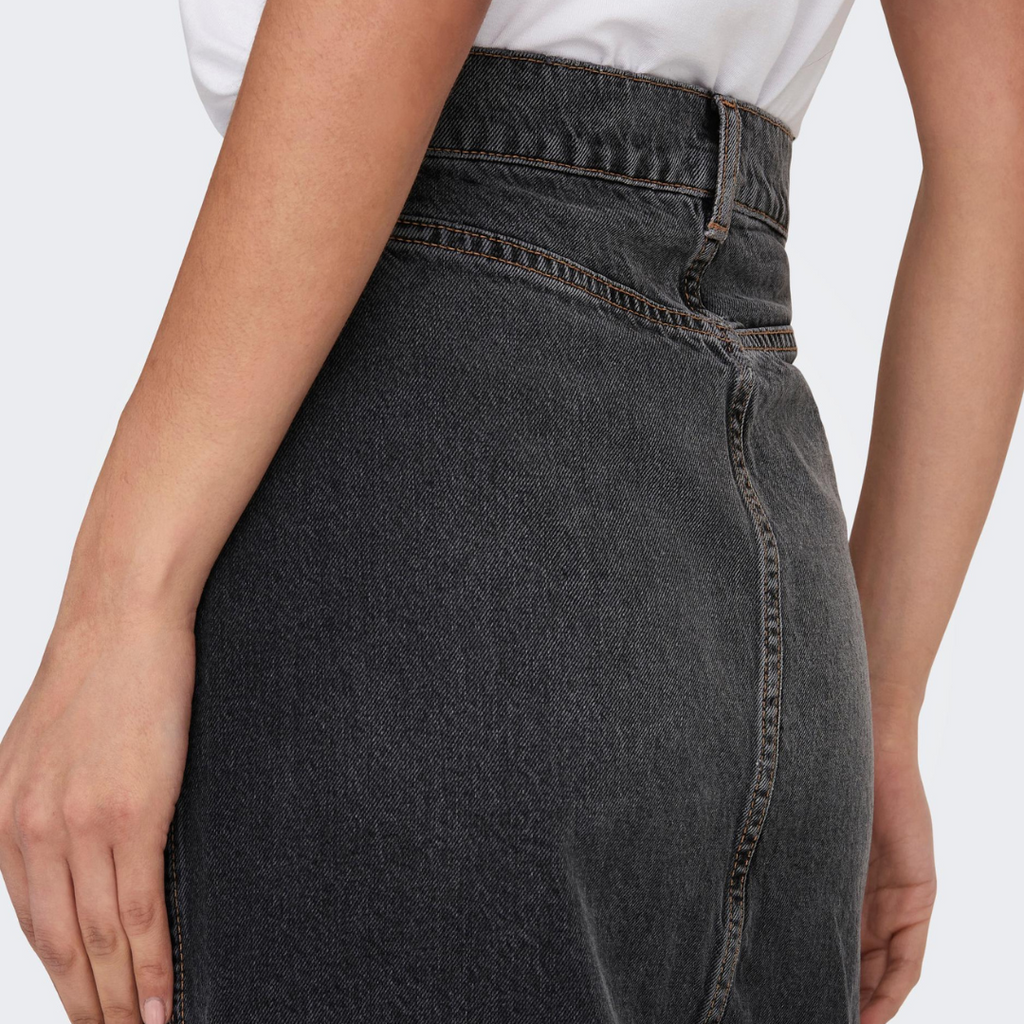 ONLY - DENIM NEDERDEL - CILLA 15320571 - WASHED BLACK