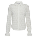 NÜMPH - SKJORTE - RENE 703999 - CLOUD DANCER