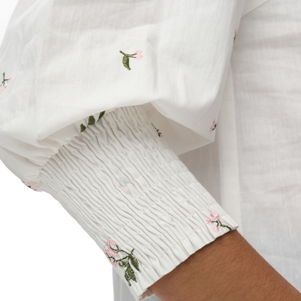 NÜMPH - SKJORTE - TALLIE 706618 - BRIGHT WHITE