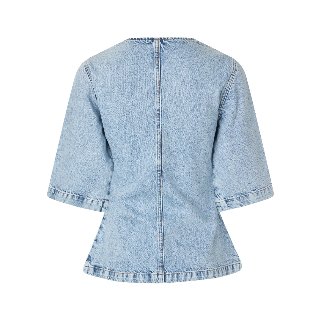 GLOBAL FUNK - BLUSE - LILA 73590296 - MEDIUM LIGHT BLUE