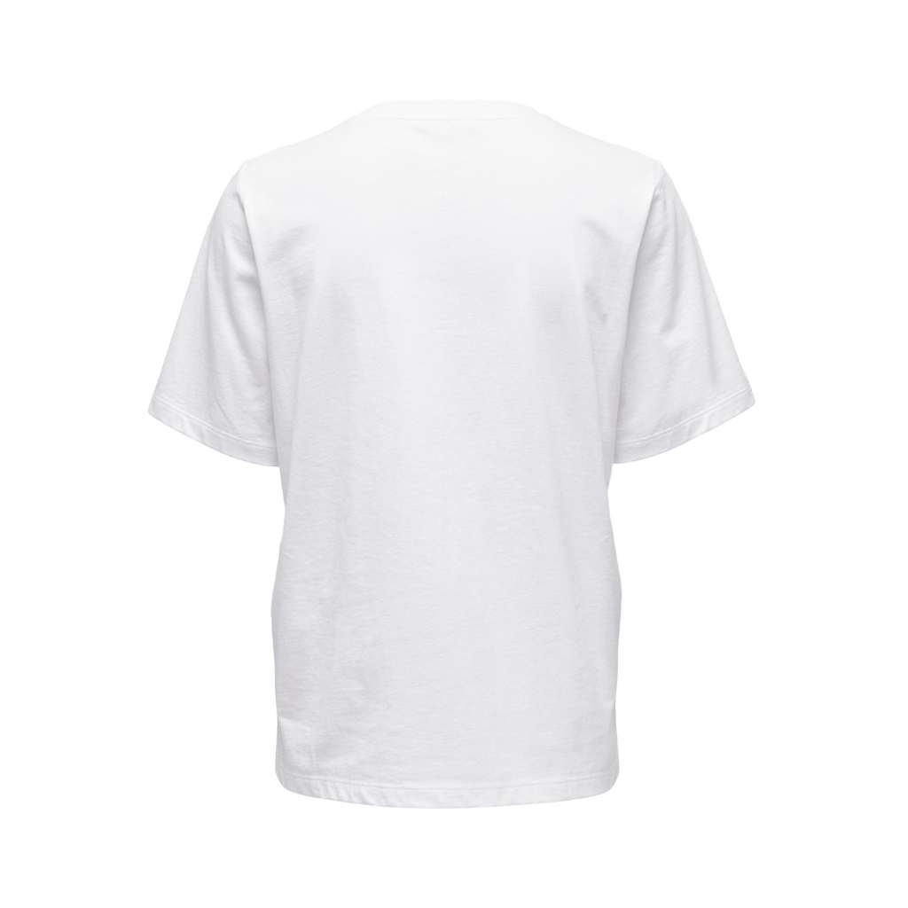 ONLY - T-SHIRT - ONLY TEE 15270390 - HVID